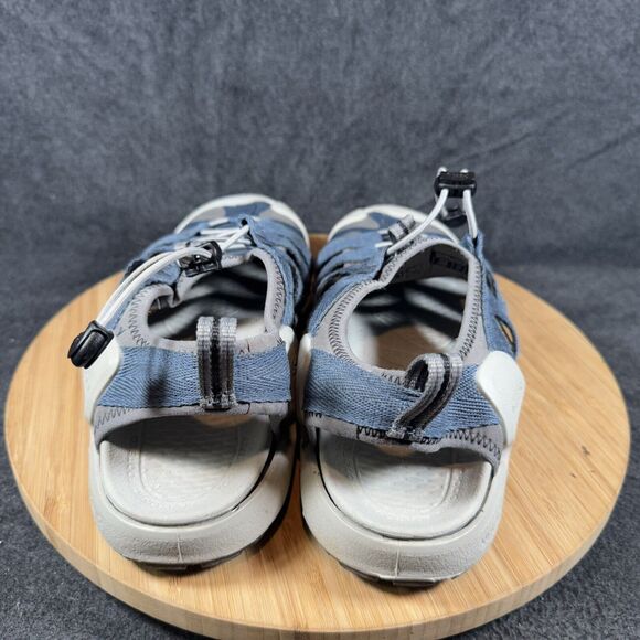 S KEEN Men's CNX II Sandals - Midnight‎ Navy/Real Teal Size 10 - Picture 4 of 6